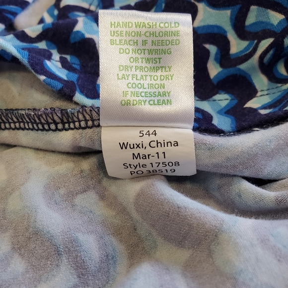 Lilly Pulitzer Katy Dress Small Bright Navy Reddit Ruffle Neck Pocket Stretchy S - Picture 8 of 13